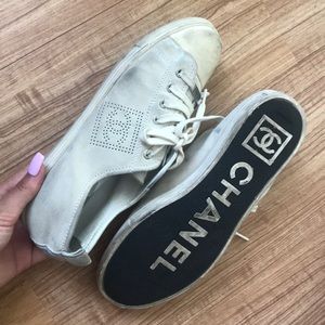 Authentic Chanel suede sneakers!